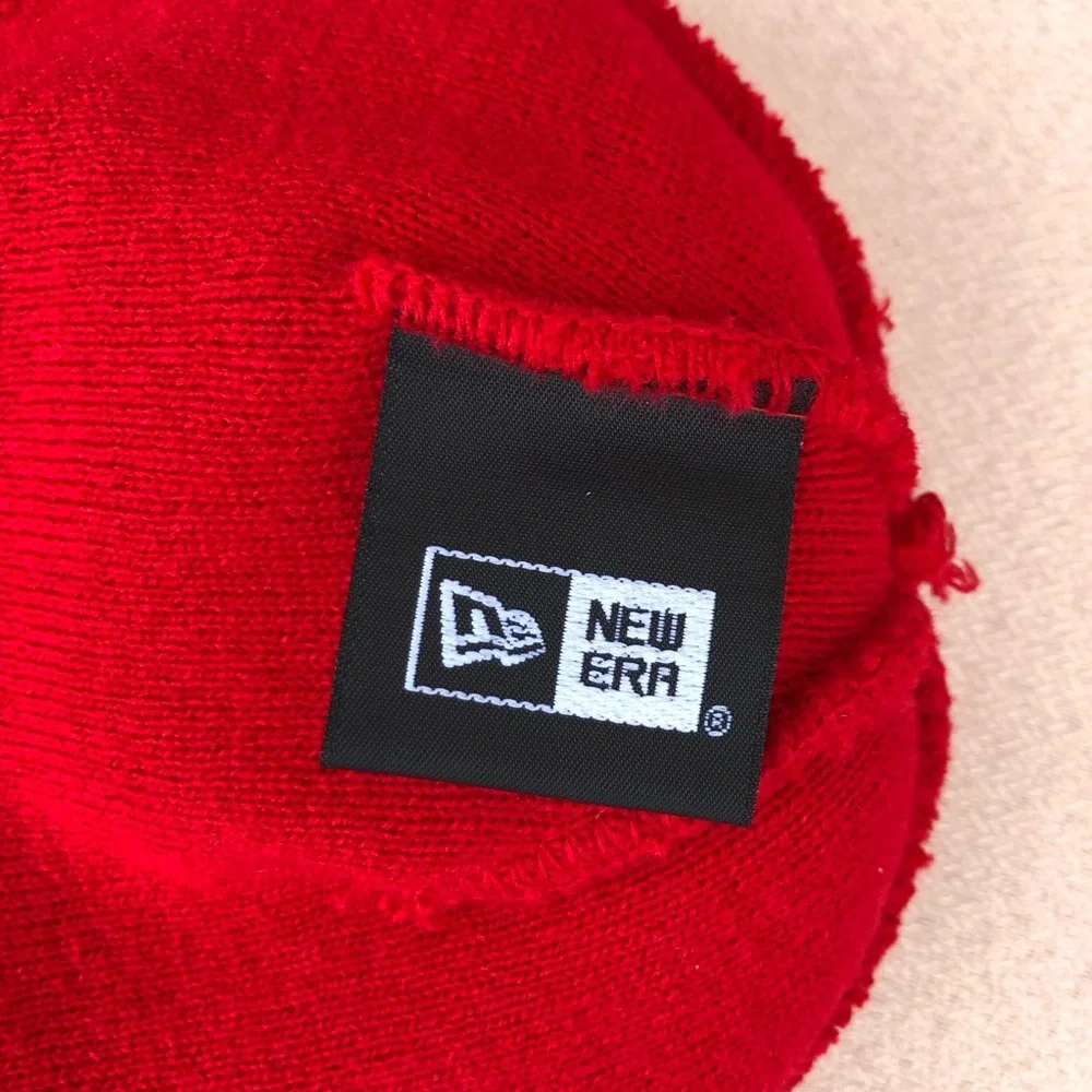 New Era Madison Alabama Rocket City Trash‎ Pandas Knit Red Pom Pom Beanie Hat